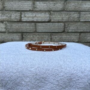 Brown Studded Women's Belt